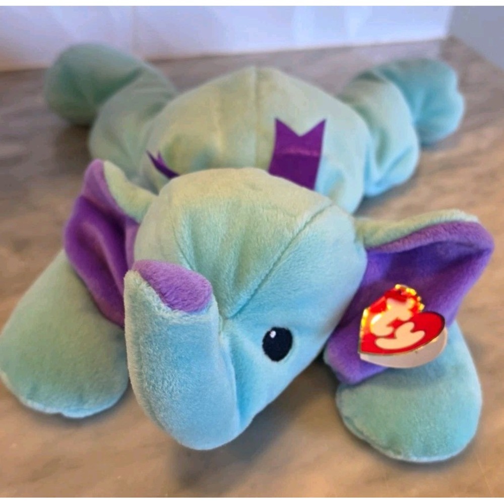 Ty Pillow Pals Squirt Elephant Large 1998 Beanbag